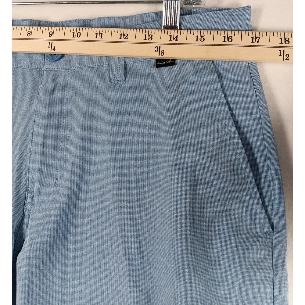 Travis Mathew Mens 32x9 Shorts Performance‎ Golf Chino Stretch Blue